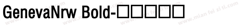 GenevaNrw Bold字体转换